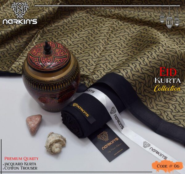 NARKIN’S Premium Unstitched Gents Kurta & Trouser - Image 3