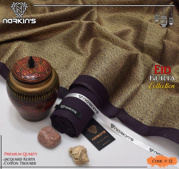 NARKIN’S Premium Unstitched Gents Kurta & Trouser - Image 5