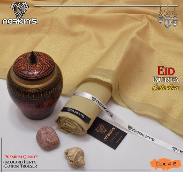 NARKIN’S Premium Unstitched Gents Kurta & Trouser - Image 8