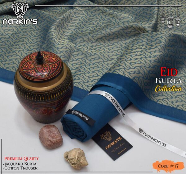 NARKIN’S Premium Unstitched Gents Kurta & Trouser - Image 9