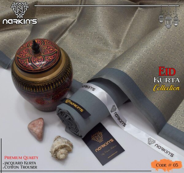 NARKIN’S Premium Unstitched Gents Kurta & Trouser - Image 11