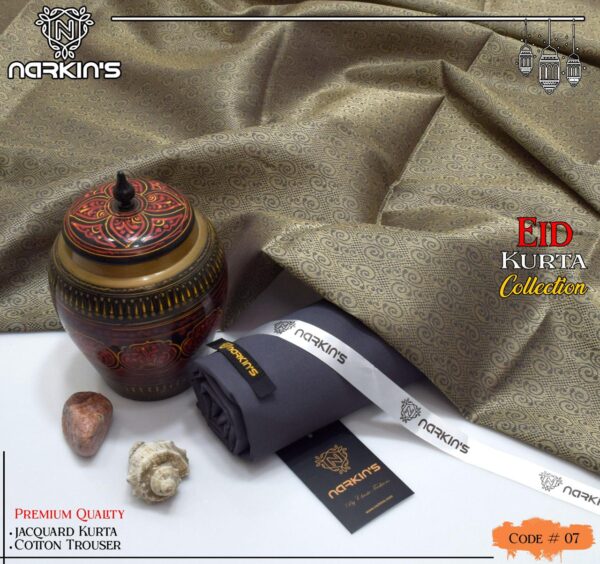 NARKIN’S Premium Unstitched Gents Kurta & Trouser - Image 13